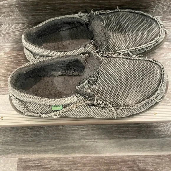 Mens Sanuk Sidewalk Surfer Chill size 12 - Charcoal - Picture 3 of 5
